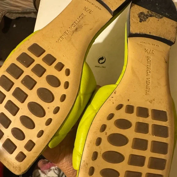 Bottega Veneta Lime lido flat Sandals - Picture 3 of 3